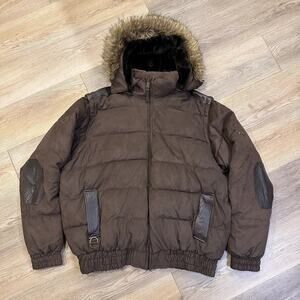 Vintage Sean John Y2K 90s Quilted Puffer Vest+ Jacket 2XL Convertible Heavy Duty